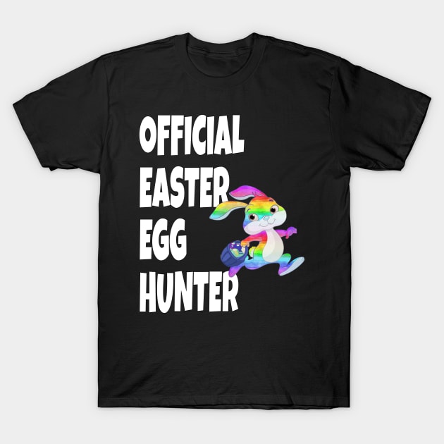 Easter Official Easter Egg Hunter Bunny T-Shirt by Boo Face Designs